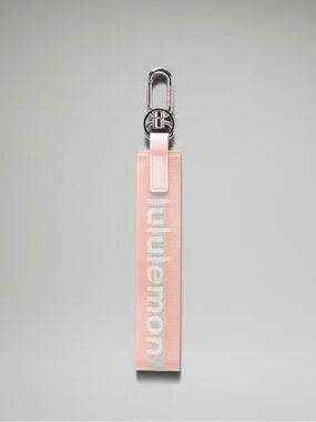 Lululemon Pink Webbing Key Fob